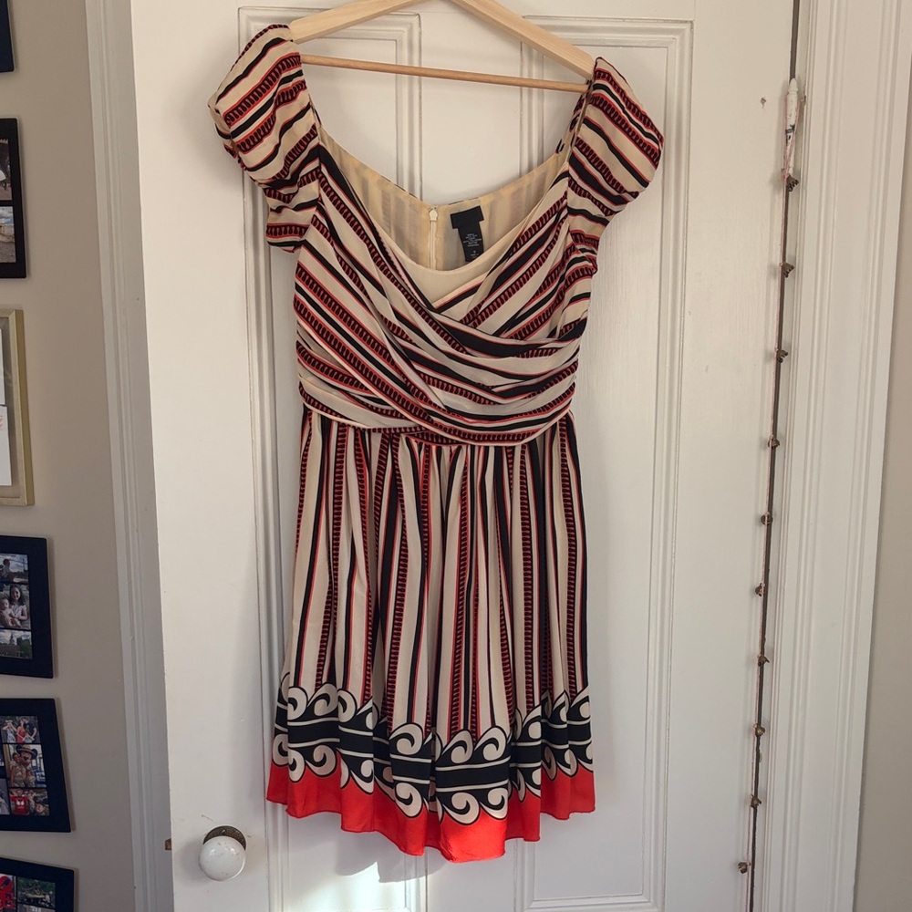 Anna Sui for Target Striped Off-Shoulder Dress